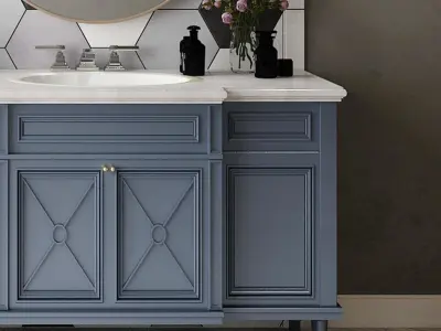 cabinet American bathroom 3D model