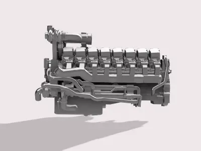 CATERPILLAR C175-16 3D print model