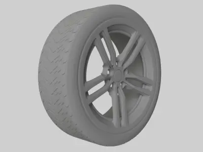 car tire 3D model 12