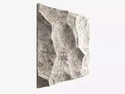 471-RockPanel piece of rock on wall 3D model