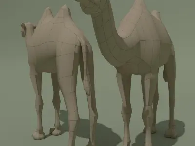 LowPoly Camel 3D model