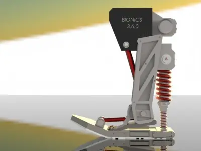 Prosthetic Robotic Leg 3D model