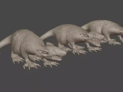 The Rat Squad 3 variants 3D PRINTABLE MODEL 3D model