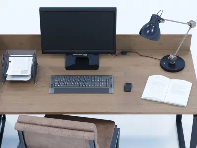 Office desk 3D model
