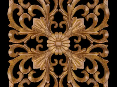 Decorative Wall Rosettes 04 3D model