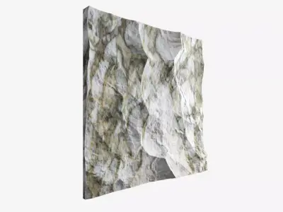 409-RockPanel rock wall - piece canvas art 3D model