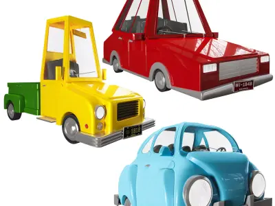 toy car Low-poly 3D model order