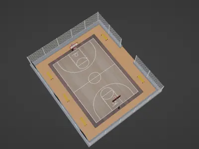 Basketball Stadium - Orlando Magic Low-poly 3D model