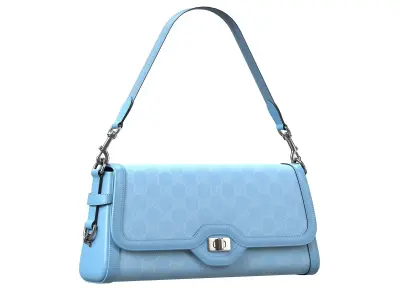 Gucci Luce Bag Blue Low-poly 3D model