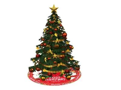 Christmas Tree Low-poly 3D model