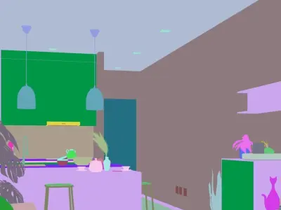 3D SketchUp Modelling and Enscape Scene Interior 3D model