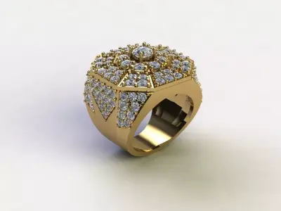 Popular Man Ring in Asia like Thailand Cambodia VietnamR3 3D model