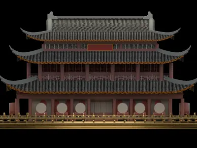 Chinese ancient house  3D model