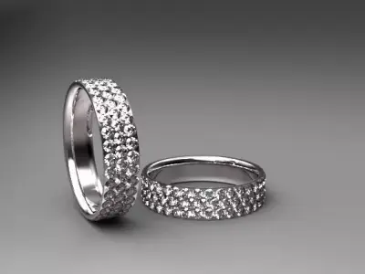 ring design No 03 Low-poly 3D model