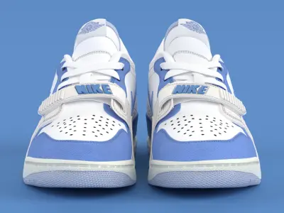 Air Jordan Legacy 312 Low Legend Blue Low-poly 3D model