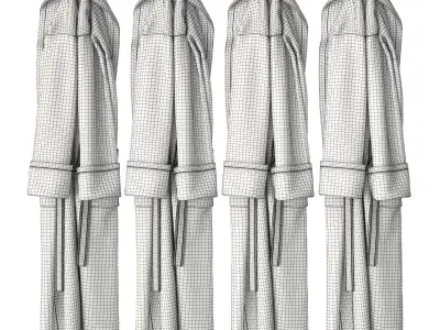 Bathrobe colors 3D model