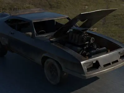 3D OLD CAR  Low-poly 3D model