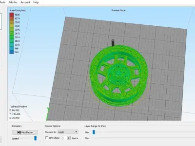 For 3D Printing - Rim 16 x 7 3D print model
