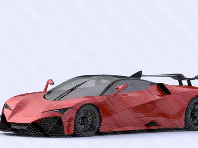 Concept Supersport Car 3D Model 3D model