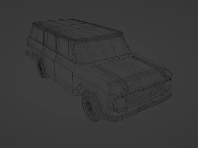 Chevrolet Veraneio Low-poly 3D model