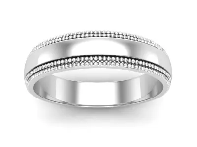 AV 609 Wedding Band Traditional Fit 3D print model