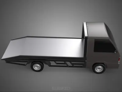 TOW TRUCK FLATBED TOWING TOWTRUCK PICK UP L300 RECOVERY VEHICLE 3D model