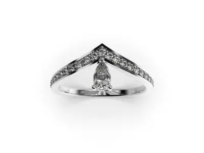 Light Fashion Ring - 3D Jewelry - AN-383 3D print model