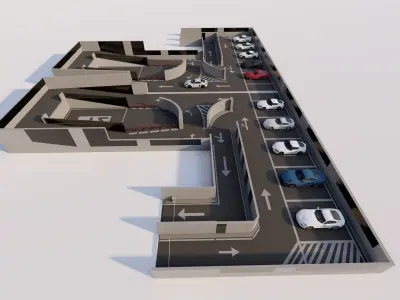 Parking-Parking Lot 3D model