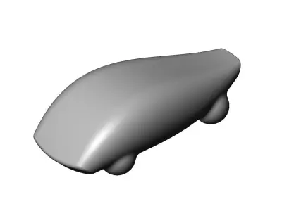 Miniature vehicle automotive speed sculpture N010 3D print model