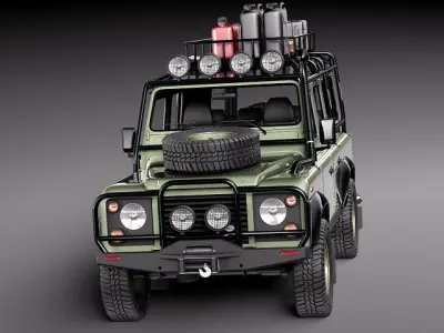 Land Rover Defender Expedition 3D Model 3D model