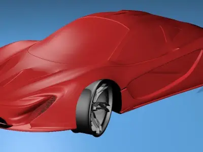 mclaren p1 Low-poly 3D model