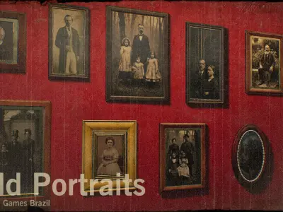 Old Portraits Pack 01 Low-poly 3D model