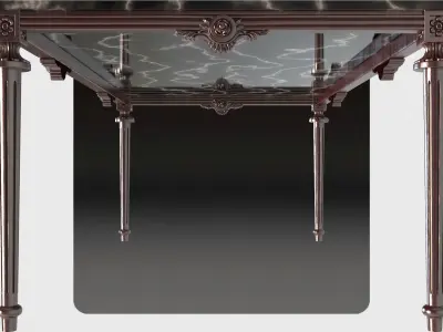 Carved dinner table for cnc 12 3D model