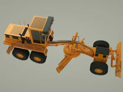 3D model of Modern Grader  3D model