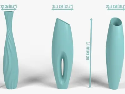Vase Pack 3D model purchase