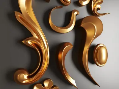ornament Low-poly 3D model get