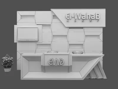  Booth Exhibition Stand a468c 3D model