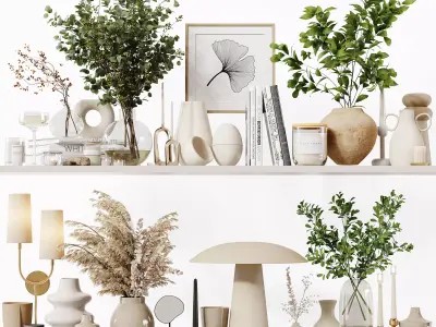 Decorative Set 247 Low-poly 3D model