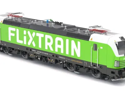 Siemens Vectron Flixtrain 3D model
