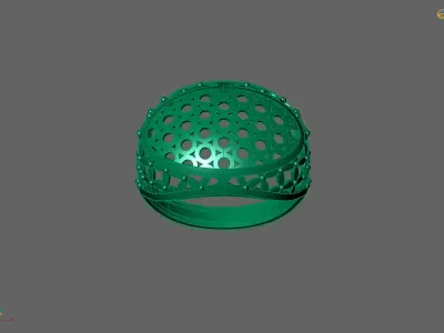 Plain Ring Women Ready STL 3DM Models Womens Rings 3D models 3D print model 75