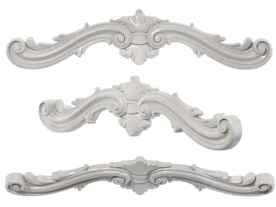 Classic carved 138 3D model