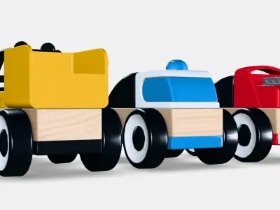 LILLABO Toy vehicle Low-poly 3D model