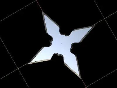 Shuriken x-shape Free 3D print model