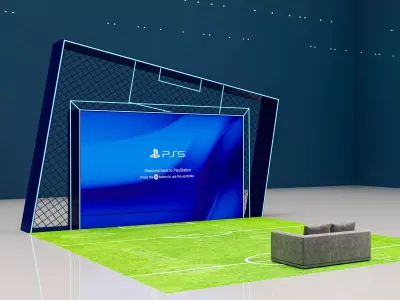 Football Competition Video Game 3D model