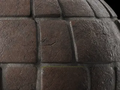 Stone Wall Materials 80- Slat Stone wall - Pbr 4k Seamless Texture