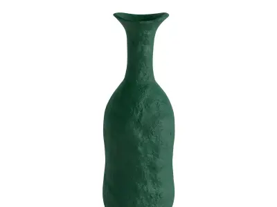Irregular Narrow Metal Vase 3D model