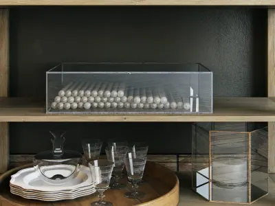 Flamant decorative set 003 3D model