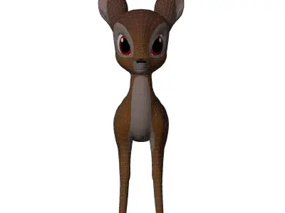 Young Bambi and Faline Models 3D model