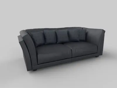 Realistic sofa 3D model