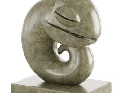 Decorative sculpture Chameleon 3D model